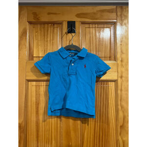 Vintage Baby Polo Ralph Lauren Blue Polo Shirt Size 12 Months